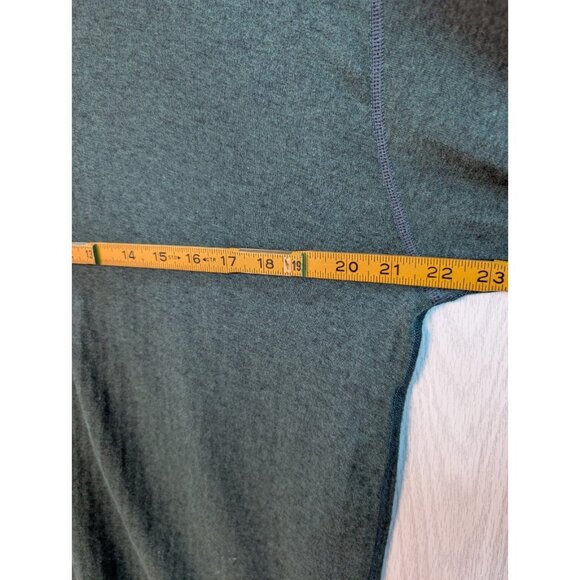 LL Bean Henley Shirt Mens Large Green Long Sleeve Cotton Traditional Fit Casual - Picture 5 of 6